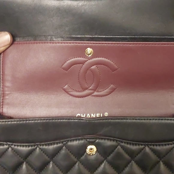 Chanel Black Classic Double Flapped Quilted Caviar Purse - Picture 2 of 4